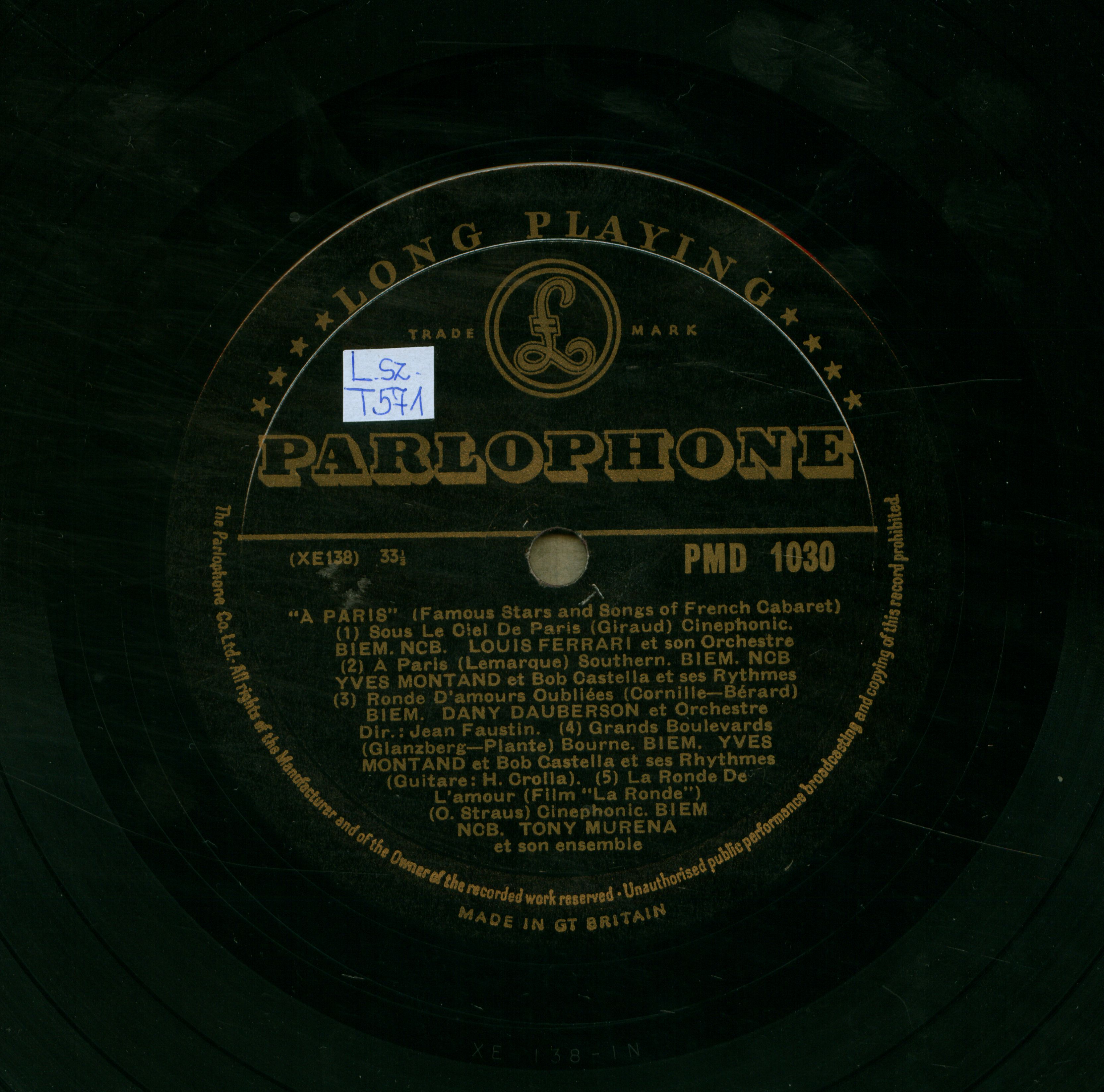 "A Paris" famous stars and songs of french cabaret